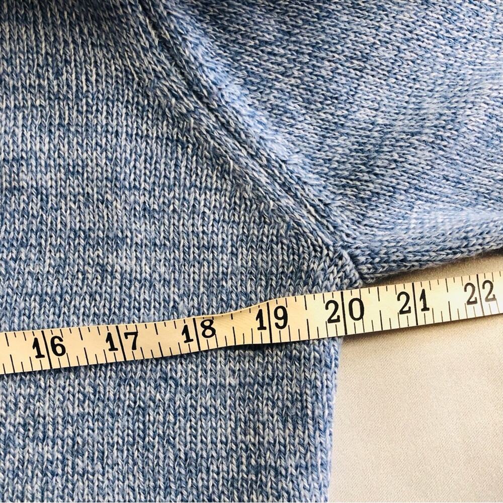 Karen Scott Blue Open Front Sweater Long Sleeve Comfortable Classic Fit - Picture 9 of 16